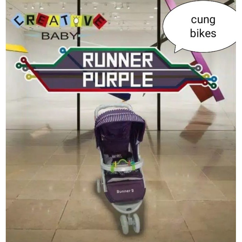 Stroller bayi Pliko Creative Runner 2 kereta Bayi Termurah