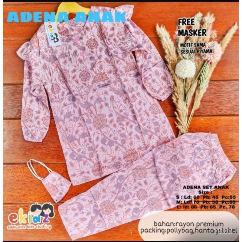 piyama anak perempuan ekidz