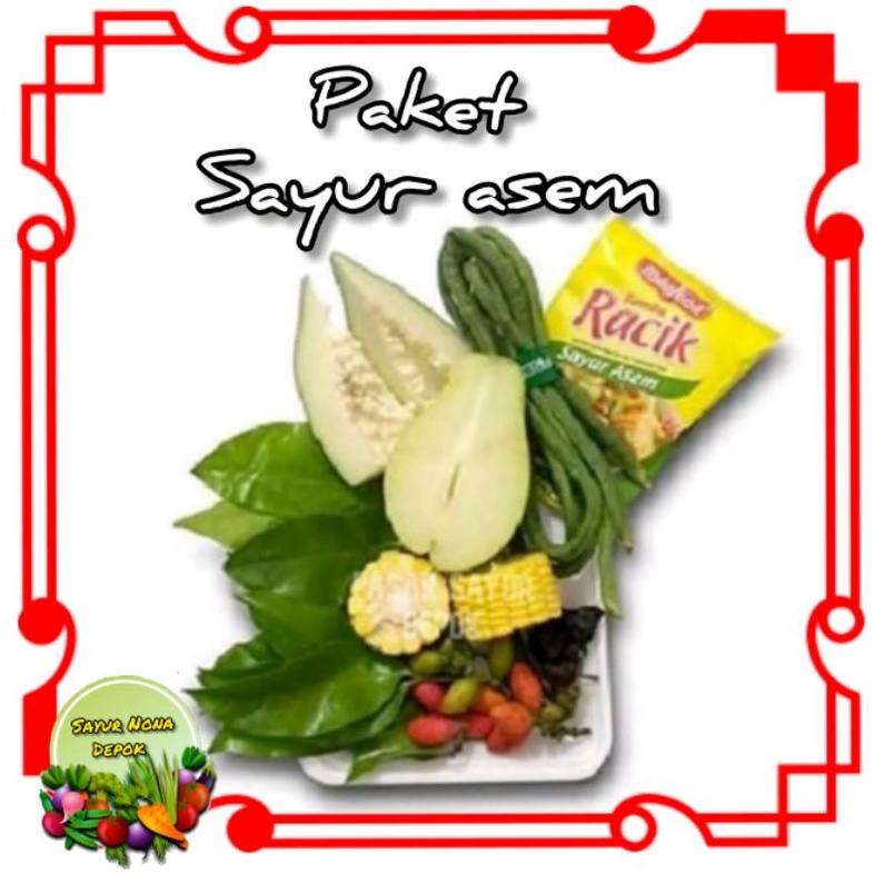 

paket sayur asam fresh
