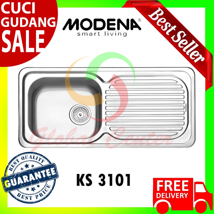 Modena KS 3101 Stainless Steel Kitchen Sink Harga Pabrik