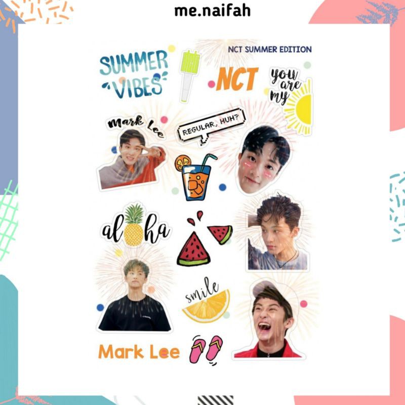 

AESTHETIC STICKER SUMMER KPOP NCT (cutting)