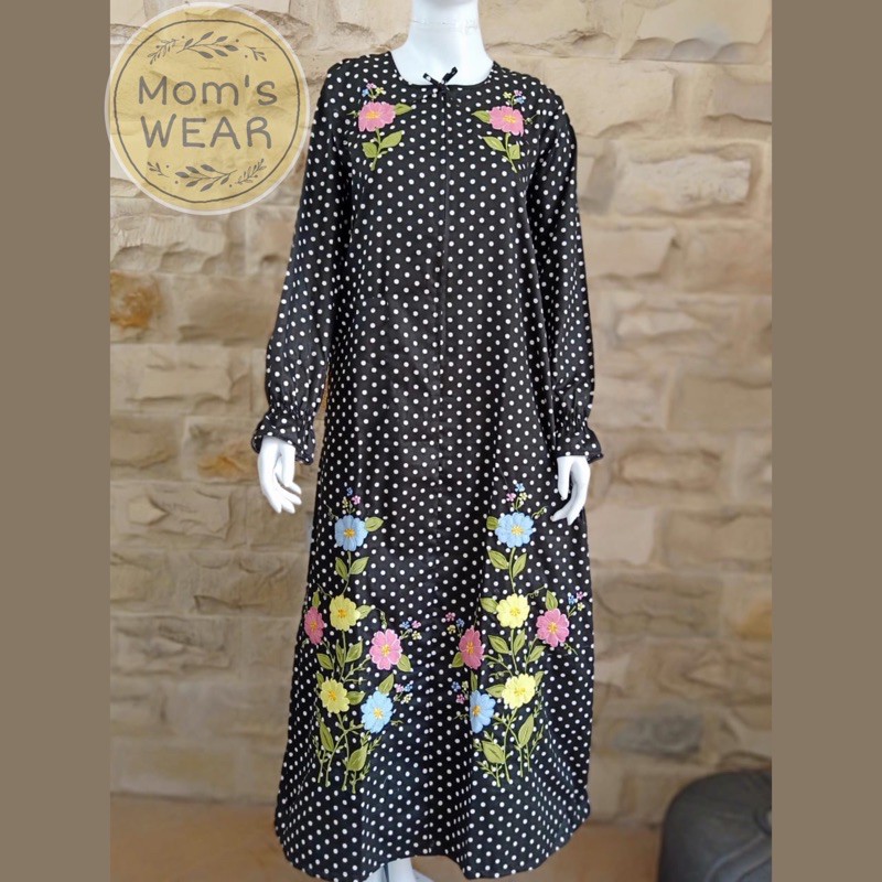 Daster bordir malang longdress lengan Panjang daster Daster bordir malang longdress lengan Panjang daster