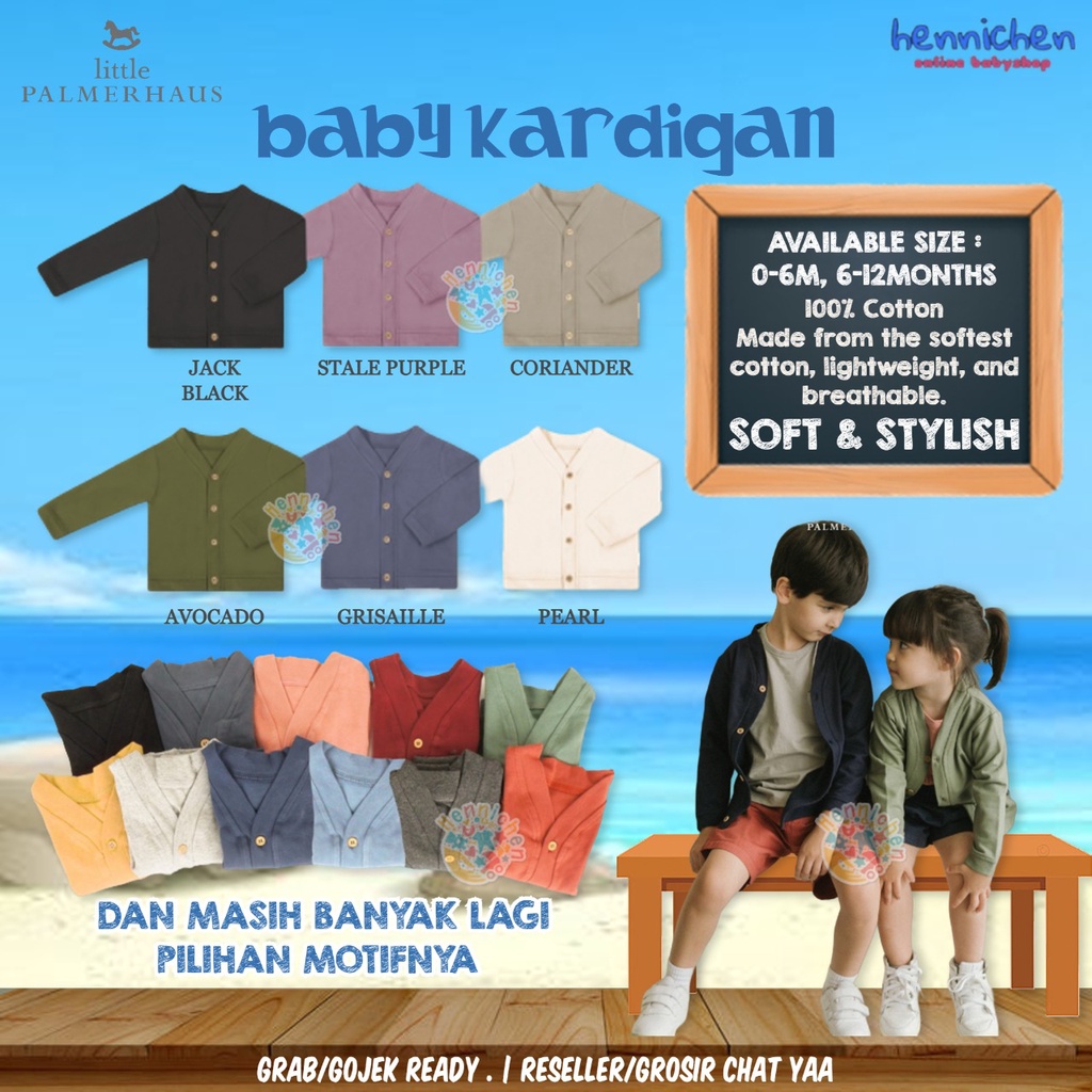 PROMO 7.7 PROMO BAJU LEBARAN Little Palmerhaus - Baby Cardigan 0-12m 12-24m KIDS CARDIGAN CARDIGAN ANAK FASHION ANAK 1-6TH