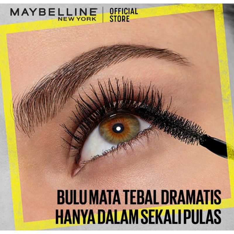 Maybelline The Colossal Big Shot Waterproof Mascara Make Up - Hitam