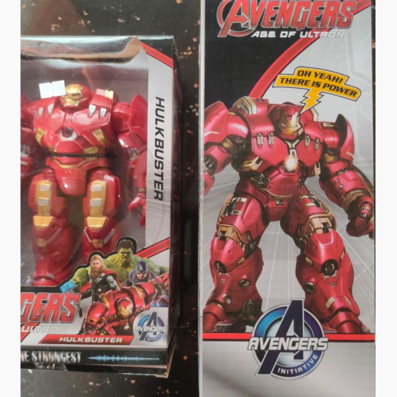 Mainan Robot Hulkbuster Ironbuster Ironman Hulk Baterai