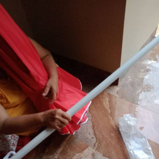 Tenda Payung Cafe/pantai/jualan 2 Lapis Double Layeranti Uv 240cm + Tripod/ Kaki Payung