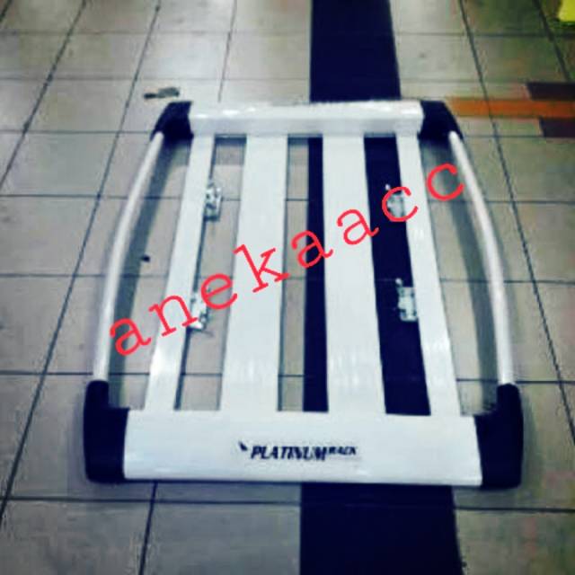 PAKET RACK BAGASI ATAS MOBIL + KAKI BAGASI PLATINUM JEPIT ROOF FILL ALUMUNIUM-1
