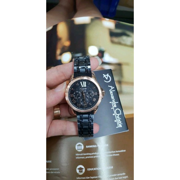 TERLARIS jam tangan wanita ALEXANDRE CHRISTIE ORIGINAL AC2616 RANTAI SILVER  FREE ONGKIR TERMURAH