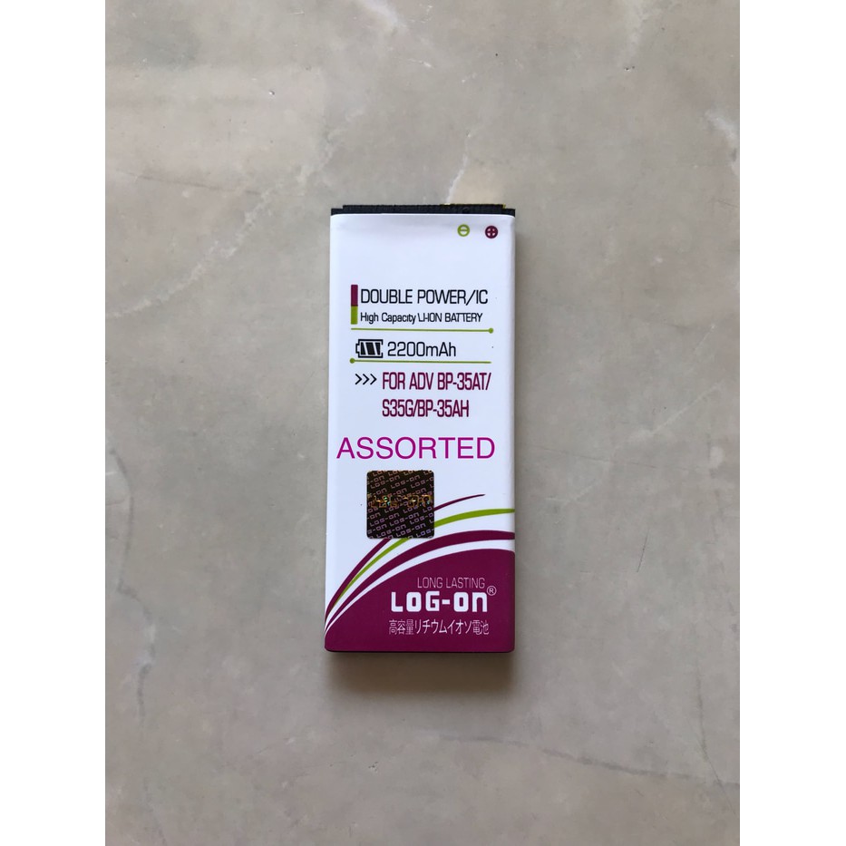 BATERAI LOG ON DOUBLE POWER ADVAN BP-35AH/BP-35AT/S4T/S35D/S35G