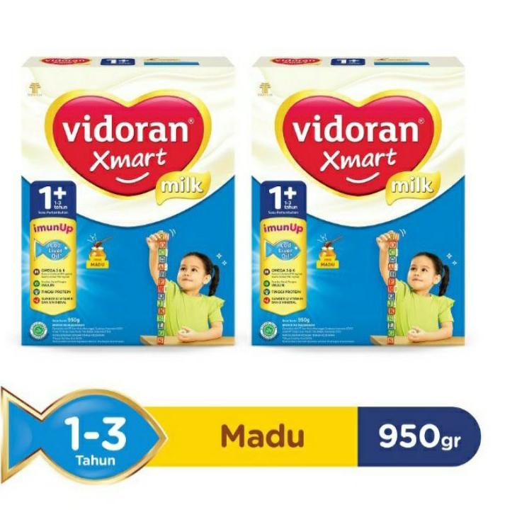 

✪PROMO✪ VIDORAN XMART 1+ MADU VANILA 950GRAM