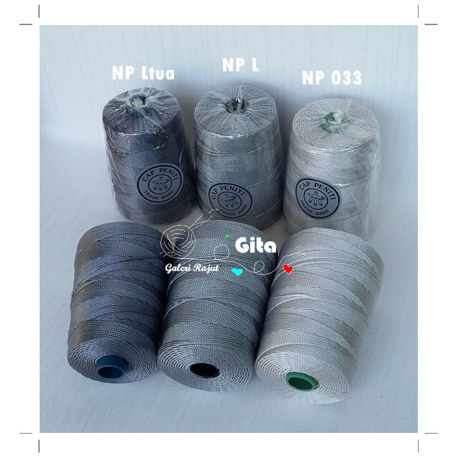 Benang Rajut Nylon Peniti D27 Grey Group