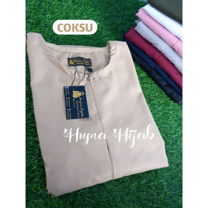 [HUSNA COLLECTION] Gamis Polos Elhusna TOYOBO PREMIUM / GAMIS TOYOBO