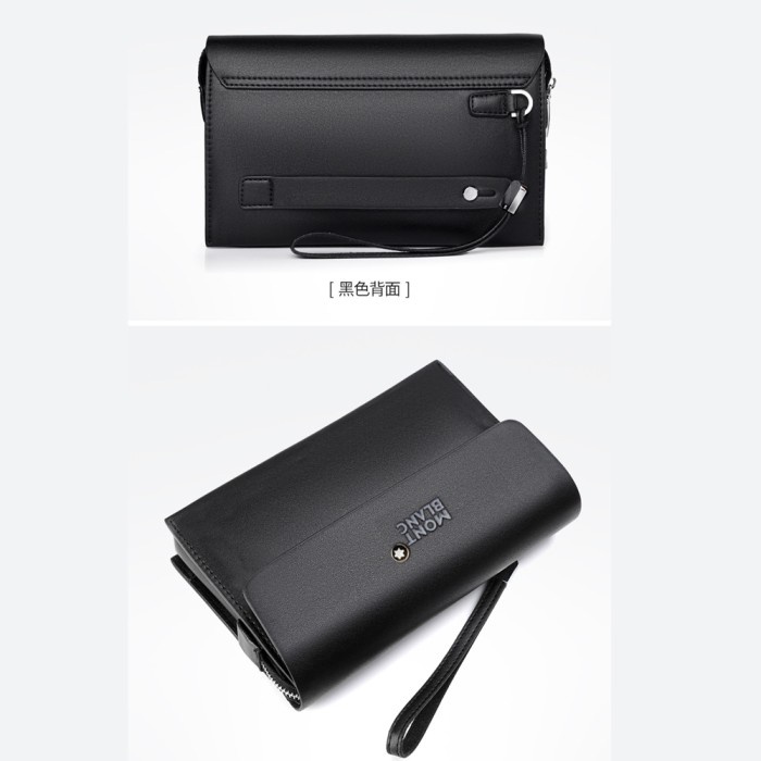 Cod! Clutch Kulit Pria Tas Mont Blanc Key Lock Tas Tangan Pria Wanita Tas Pesta Original