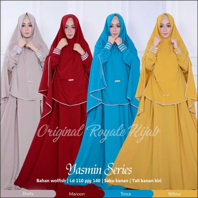 Yasmin Syar'i/Gamis Cadar/Gamis Niqob/Syar'i Jumbo/Syar'i Polos/Syar'i Jumbo Murah/Gamis Jumbo Polos