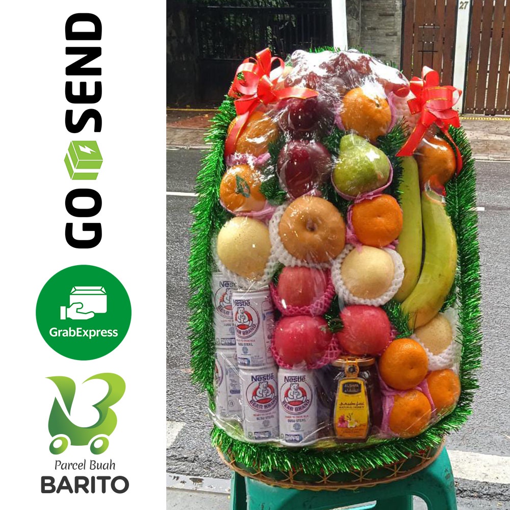 

Parcel Buah Segar Madu Alshifa 500gr dan Bearbrand, Gratis Ucapan Rp500.000