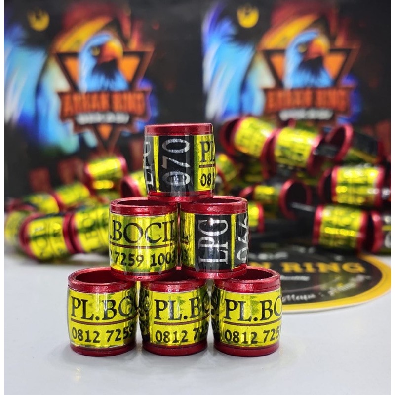 MODEL TERBARU RING MERPATI  RODA STIKER MENYALA 1 cm