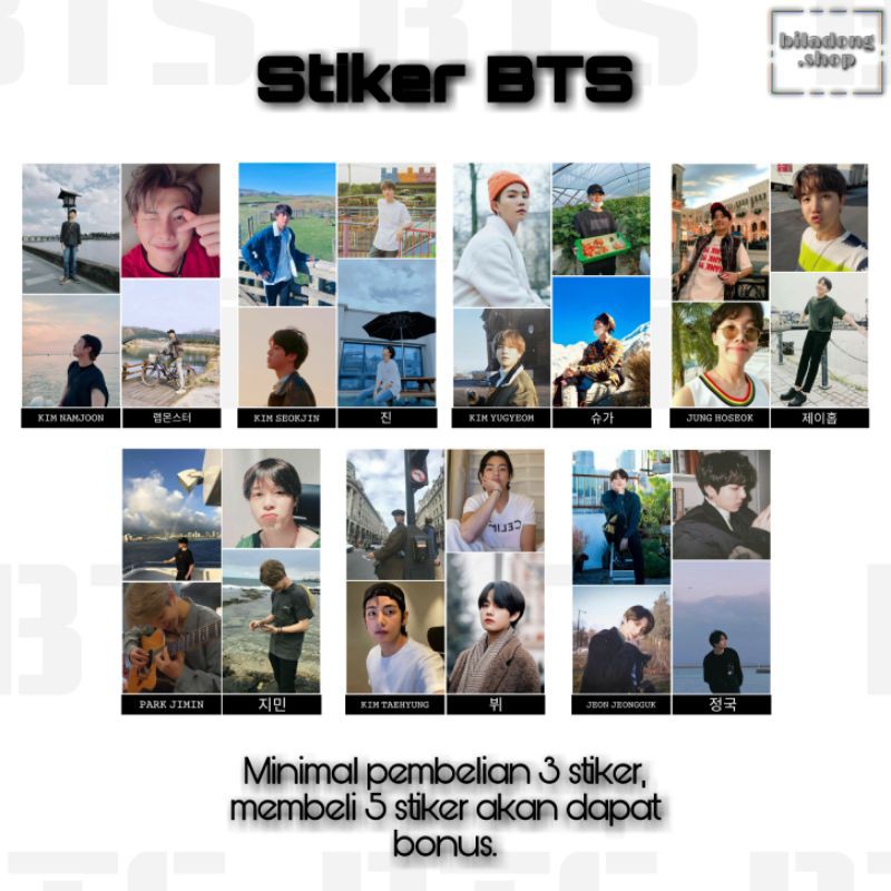 

STIKER KPOP - BTS