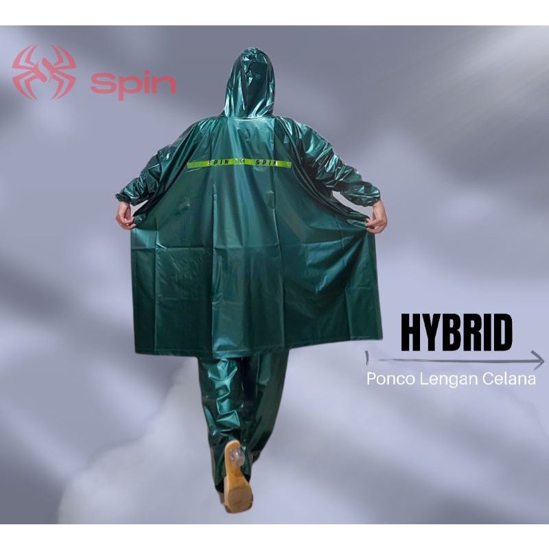 Hybrid Spin Jas Hujan Terlaris Bahan Tebal Jas hujan Ponco Celana Jumbo Dewasa