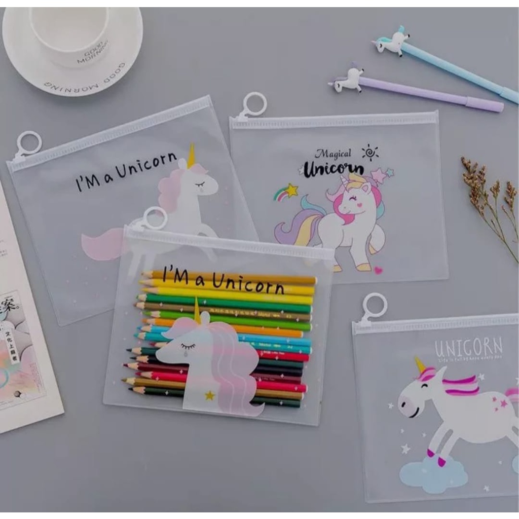 

Promo murah Tas Kosmetik Pink Panther Unicorn / Tempat Pensil Transparan Pouch / Tempat Serbaguna