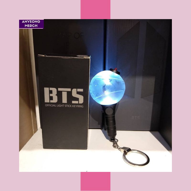 Jual OFFICIAL LIGHTSTICK KEYRING BTS Indonesia