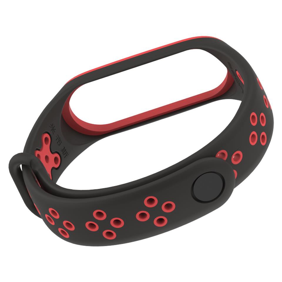 Strap Replacement Sporty Two Color STRAP for Mi Band 4 And Mi Band 5