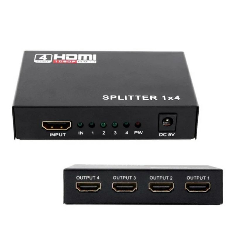 HDMI SPLITTER 4 PORT (1 INPUT 4 OUTPUT )