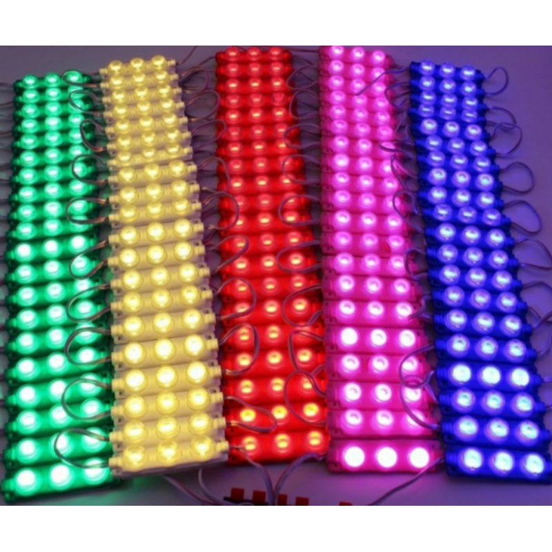 lampu led strip 3 mata 3w 12volt