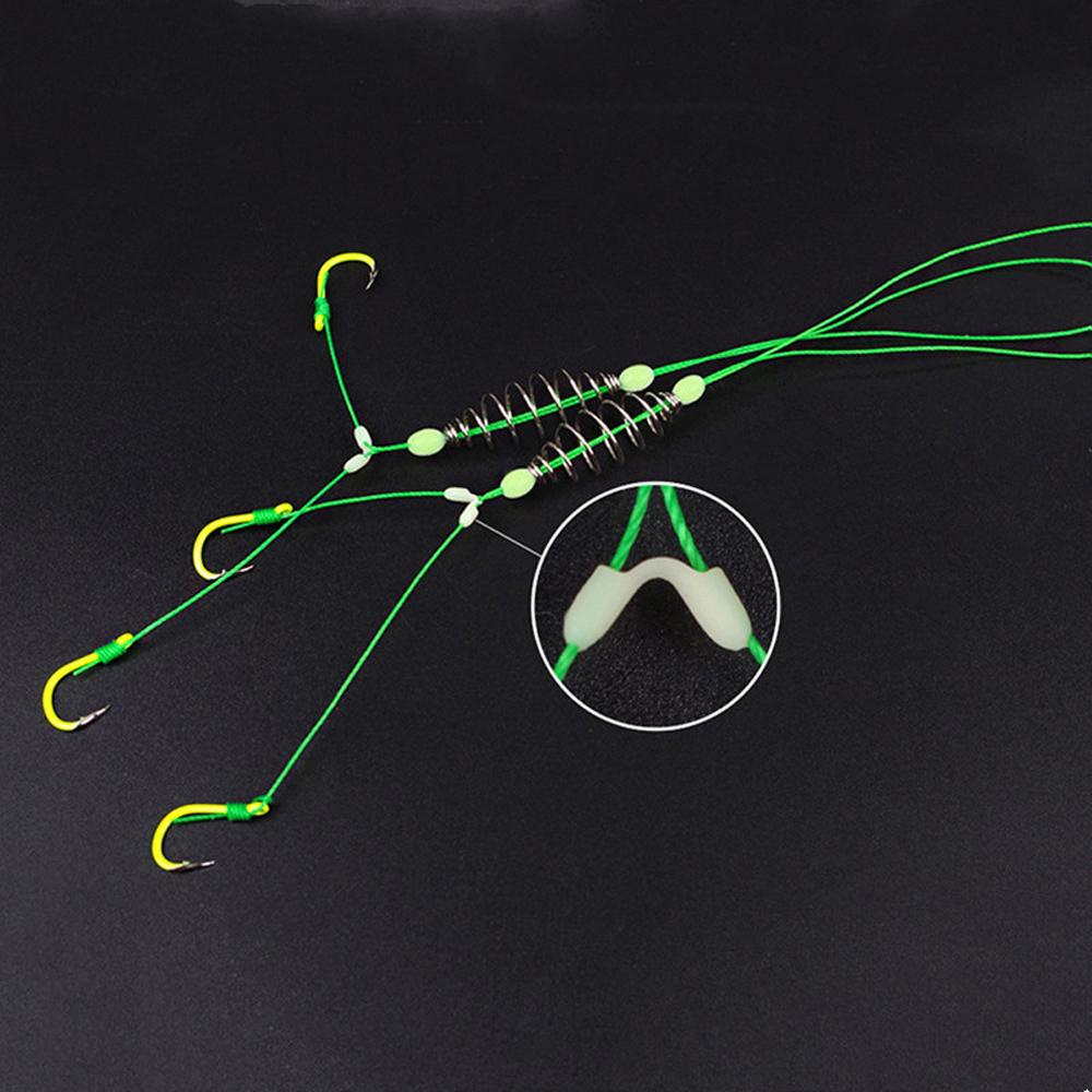 NICKOLAS1 Fish Line Hook Alat Pancing Kait Ikan Gurame Baja Karbon Pancing Spring Fish Hook Anzol Double-Hook