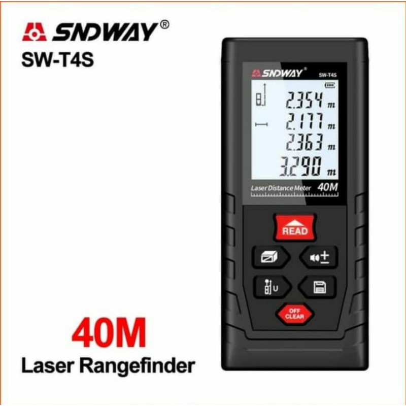 Meteran Laser Digital 40Meter SNDWAY laser distance