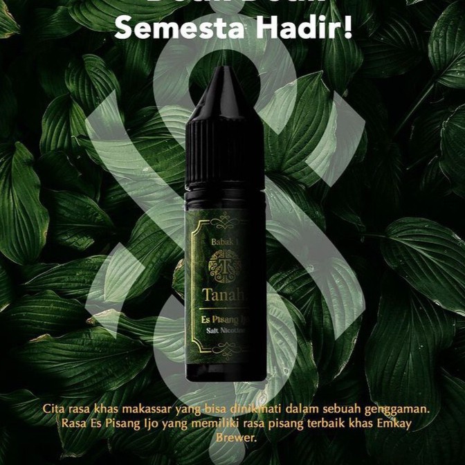 Semesta Babak 1 Tanah Es Pisang Ijo Salt Nic 15ML by Emkay Brewer x FVS