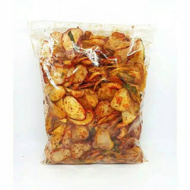

Krupuk seblak extra pedas kemasan 1000gr