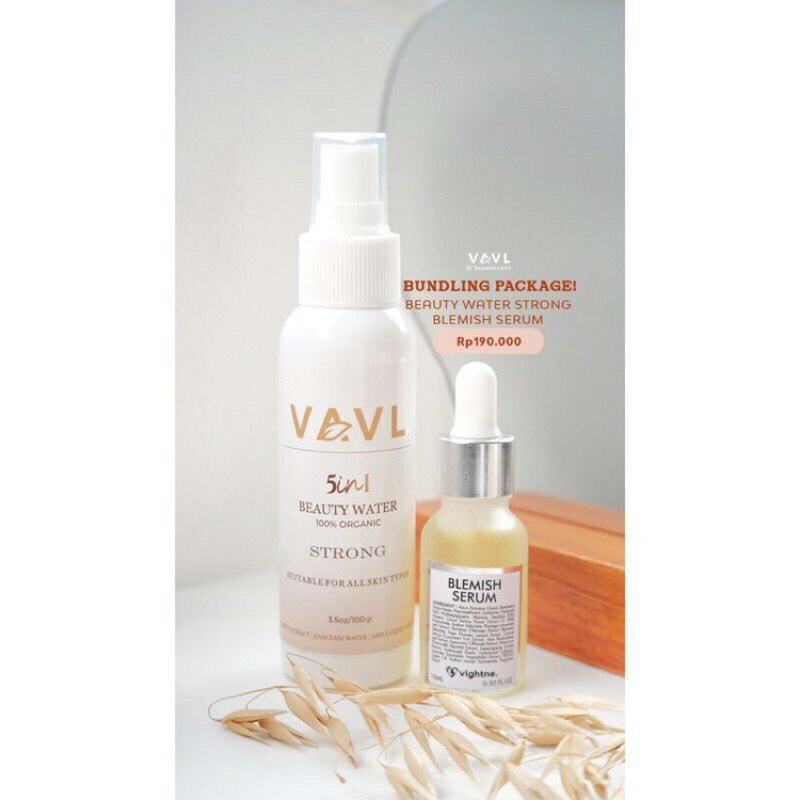 Paket Glow Vavl beauty Water Ori + Blemish serum