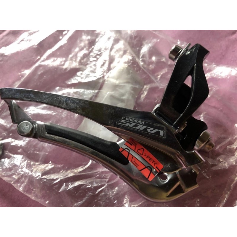 FD SHIMANO SORA 2 x 9 SPEED FD-R3000 BRAZE ON DOUBLE SPEED