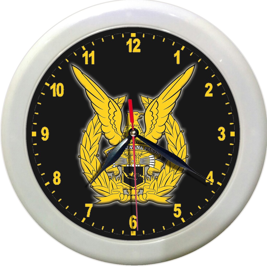 JAM DINDING TNI-AU SWA BUANA PAKSA (DIAMETER 30CM)