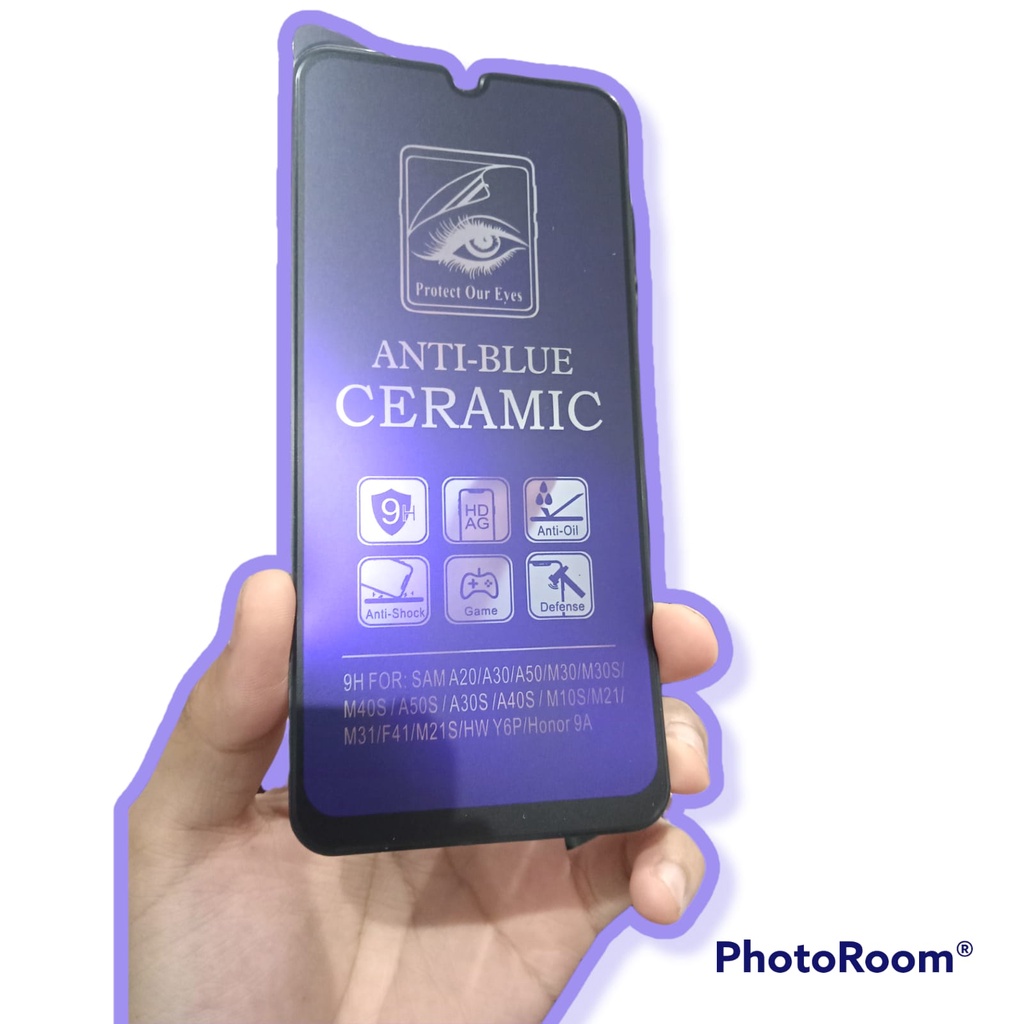 CMAB Samsung A20 / A30 / A30S / A50 / A50S / M30S / M31 Ceramic Matte Anti Blue Anti Gores Glare Full Layar