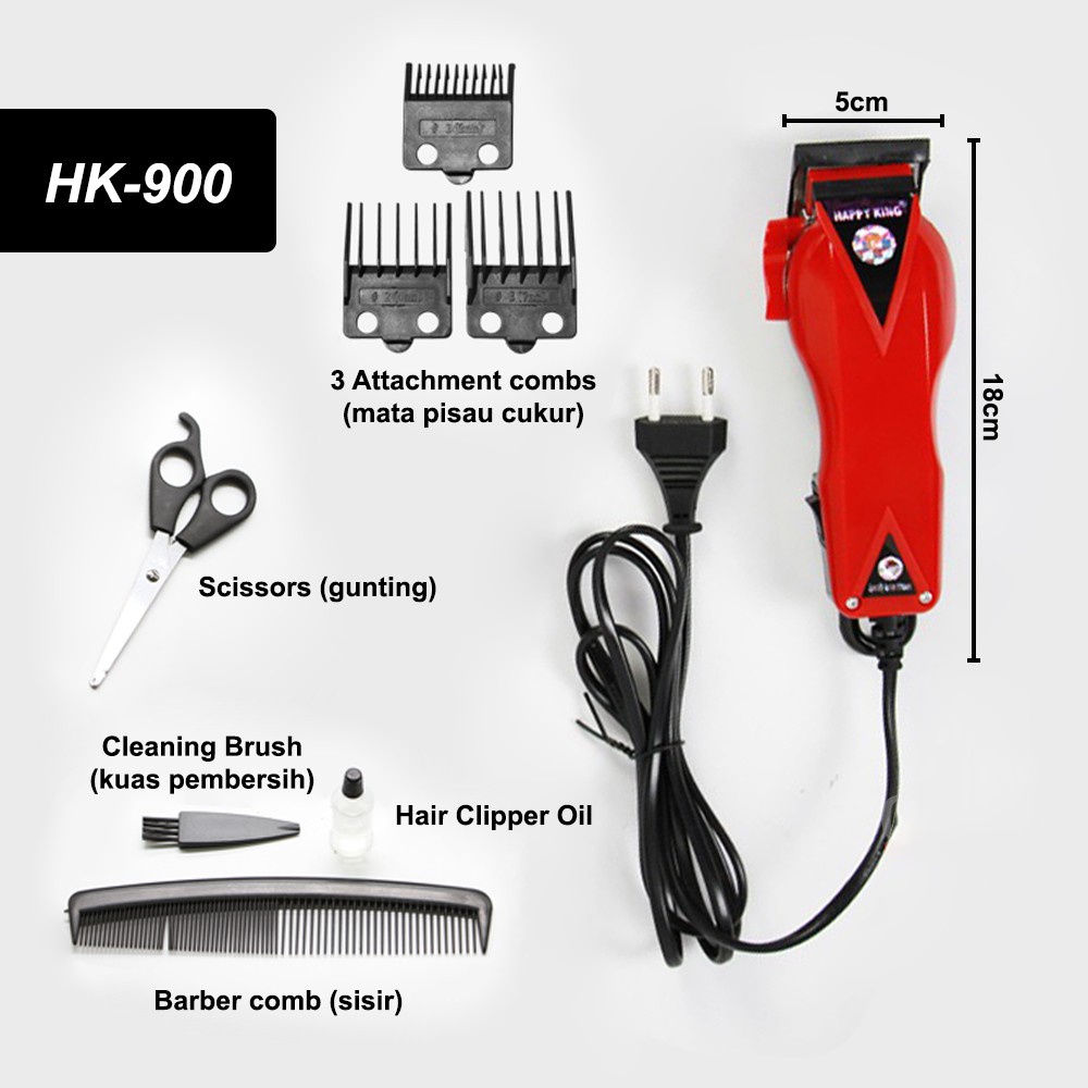 Proclipper Happy King HK 900 Alat Cukur Rambut Elektrik  - Mesin Cukur Rambut Happyking HK-900 Alat Cukur Rambut Listrik