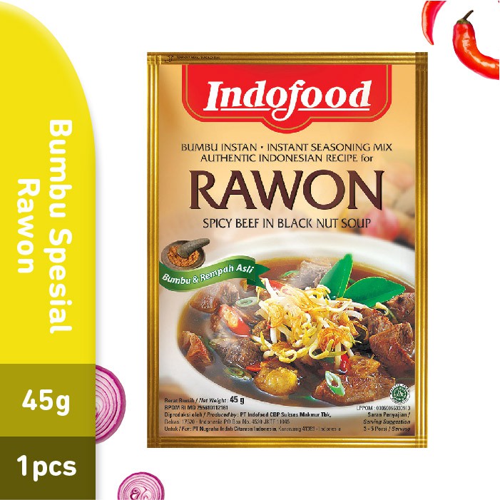 

Bumbu Spesial Indofood Rawon 45gr - 1 pcs