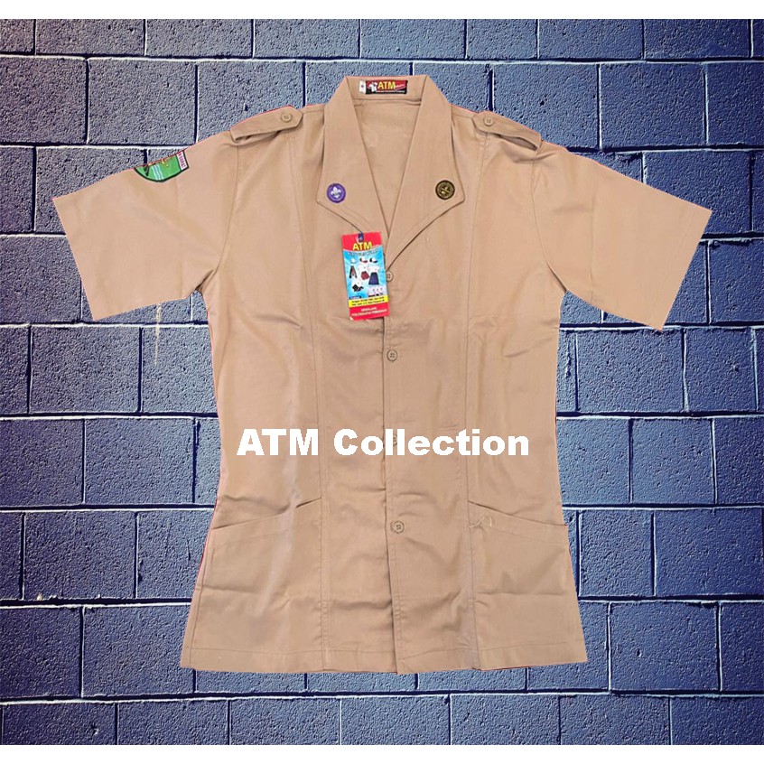 BAJU SERAGAM PRAMUKA PUTRI PENDEK (SMA)/PEMBINA