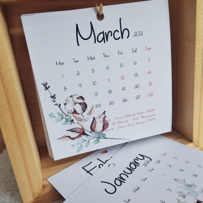 

COD Kalender Meja 2021 Cotton Flower PROMOKode 1820