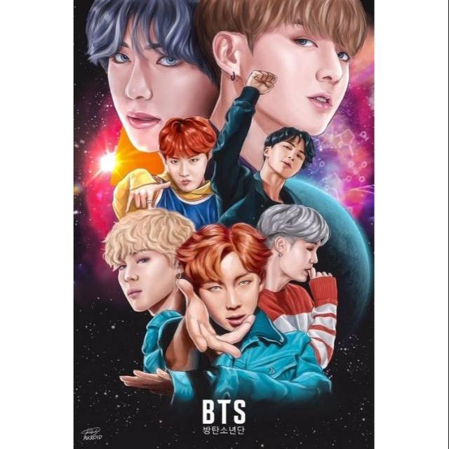 Cod Poster Kpop Bts Ukuran A4 Bisa Request Gambar Sendiri Shopee Indonesia