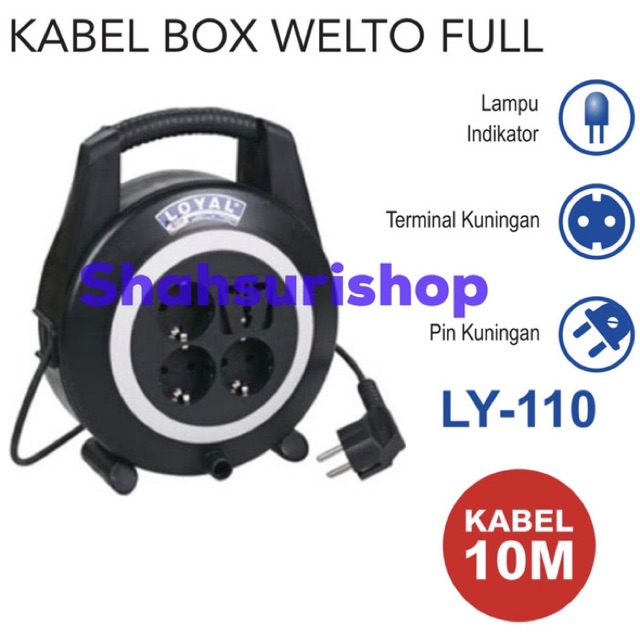 ROLL KABEL LOYAL WELTO FULL 10 M METER 10M LY 110 NON SAKLAR