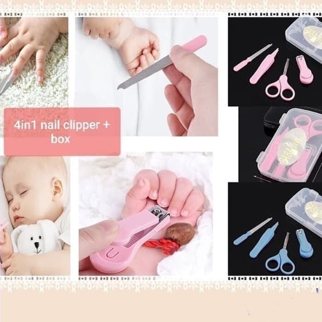 gunting kuku bayi 4 in 1 / baby nail clipper/ baby manicure set ok  good quality