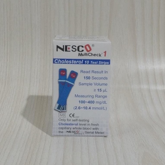 Strip Kolesterol Nesco Blood Cholesterol Refill Colesterol Strip Cek Kolesterol