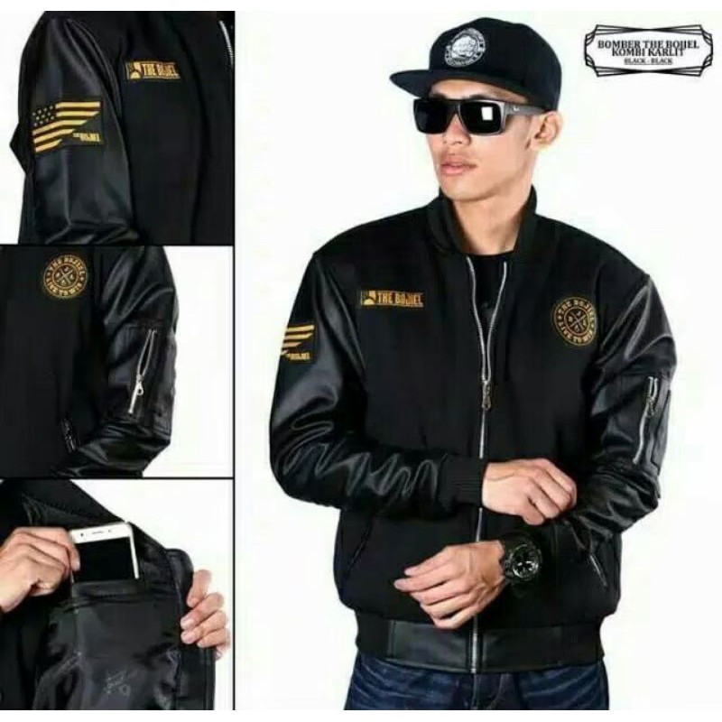 BOMBER KARLIT/BOMBER SEMI KULIT/JAKET BOMBER