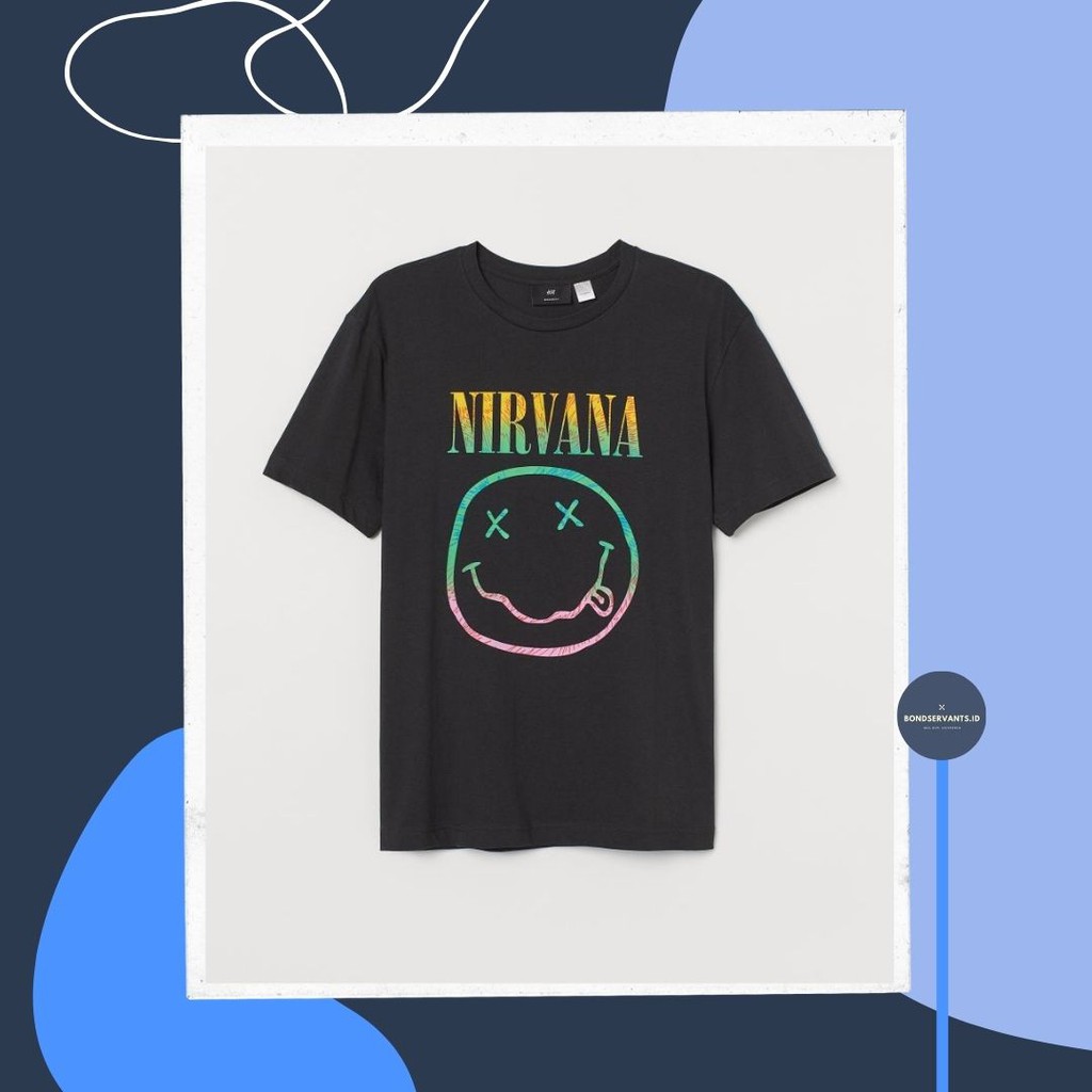 TSHIRT KAOS NIRVANA H*M HNM ORIGINAL