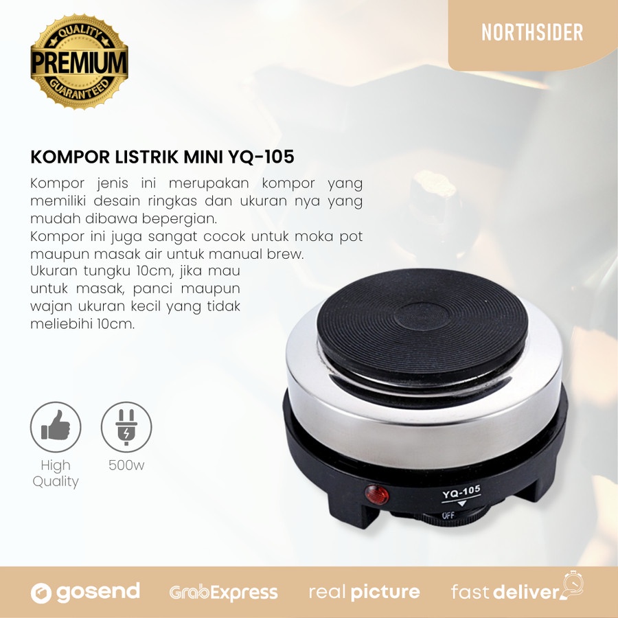 MOKA POT ELECTRIC COOKING STOVE - Kompor Listrik Mini YQ-105