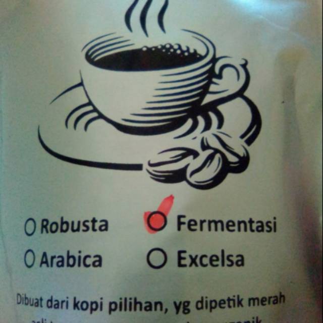 

Kopi alas robusta fermentasi asli murni