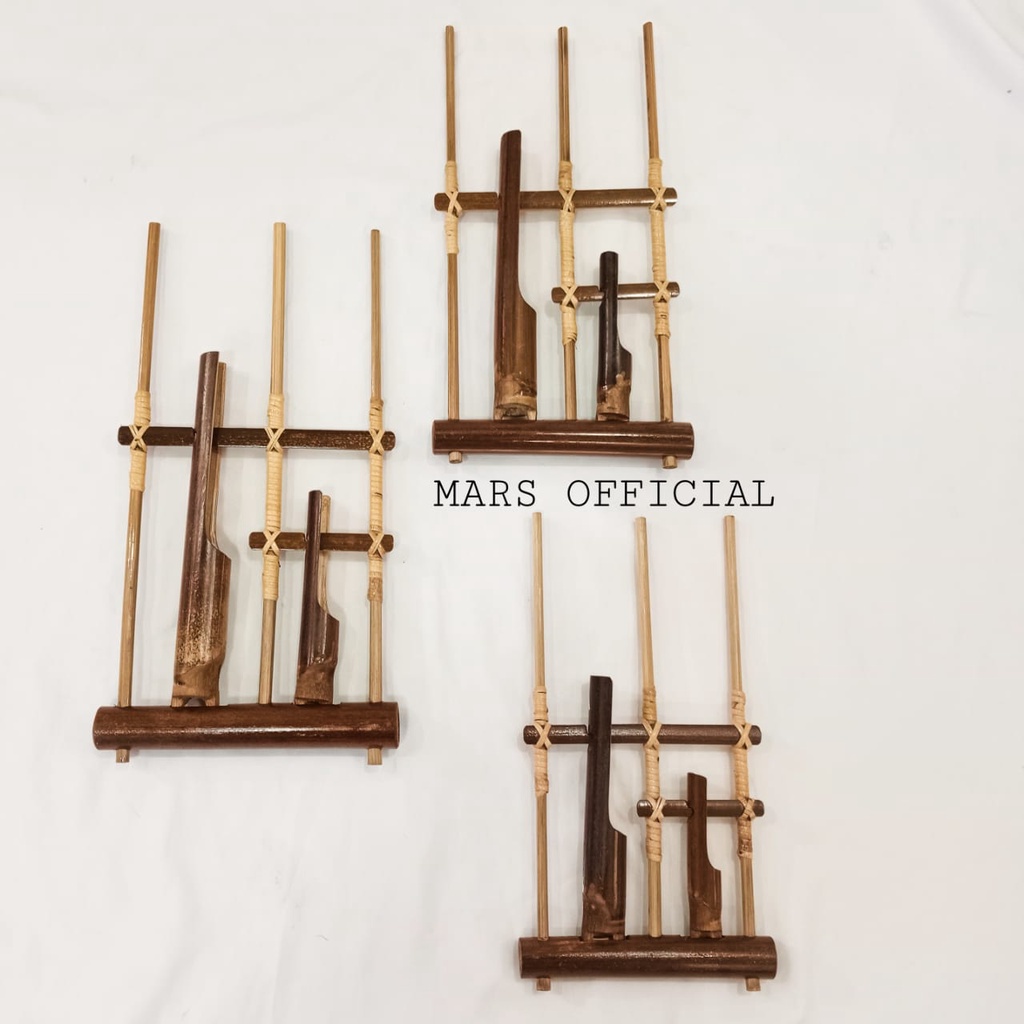 Angklung Satuan bambu hitam