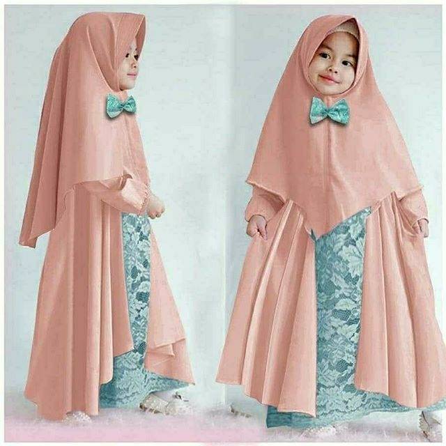 HI- A11 ZARA KIDS LILAC BAHAN JERSEY KOREA  KOMBINASI BRUKAT IMPORT