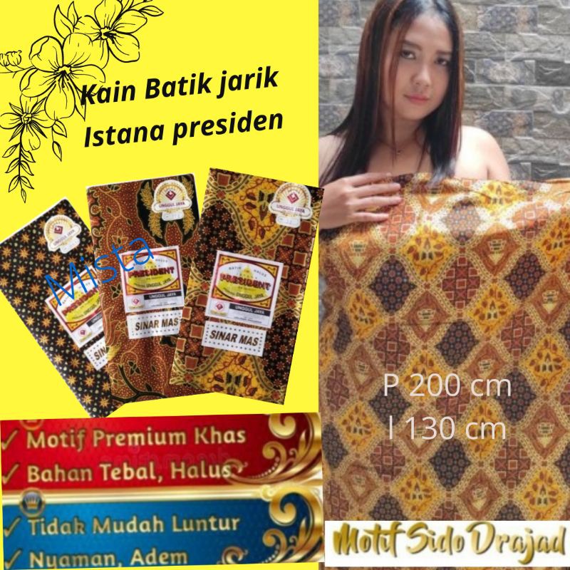 Kain Batik Jarik Prodo H. Santoso Istana Presiden Motif Sido Drajad